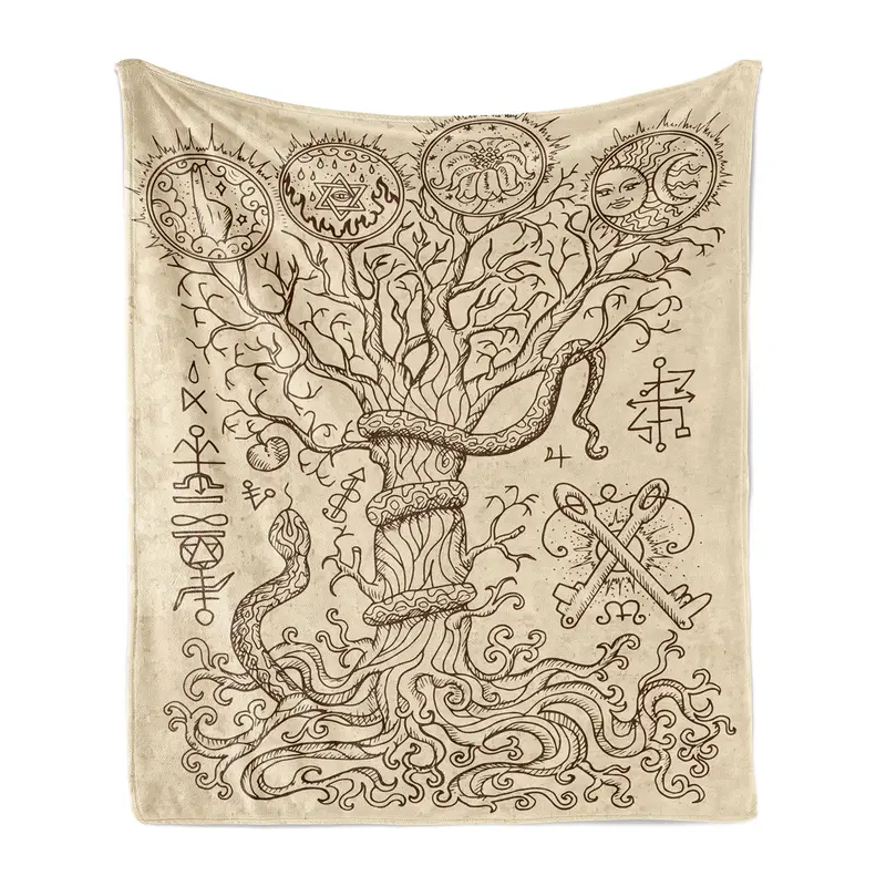 Mystical Snake Throw Blanket