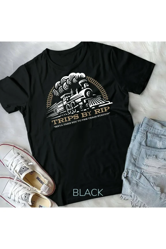 Trips by Rip Take Him to the Train Station Unisex Tshirt