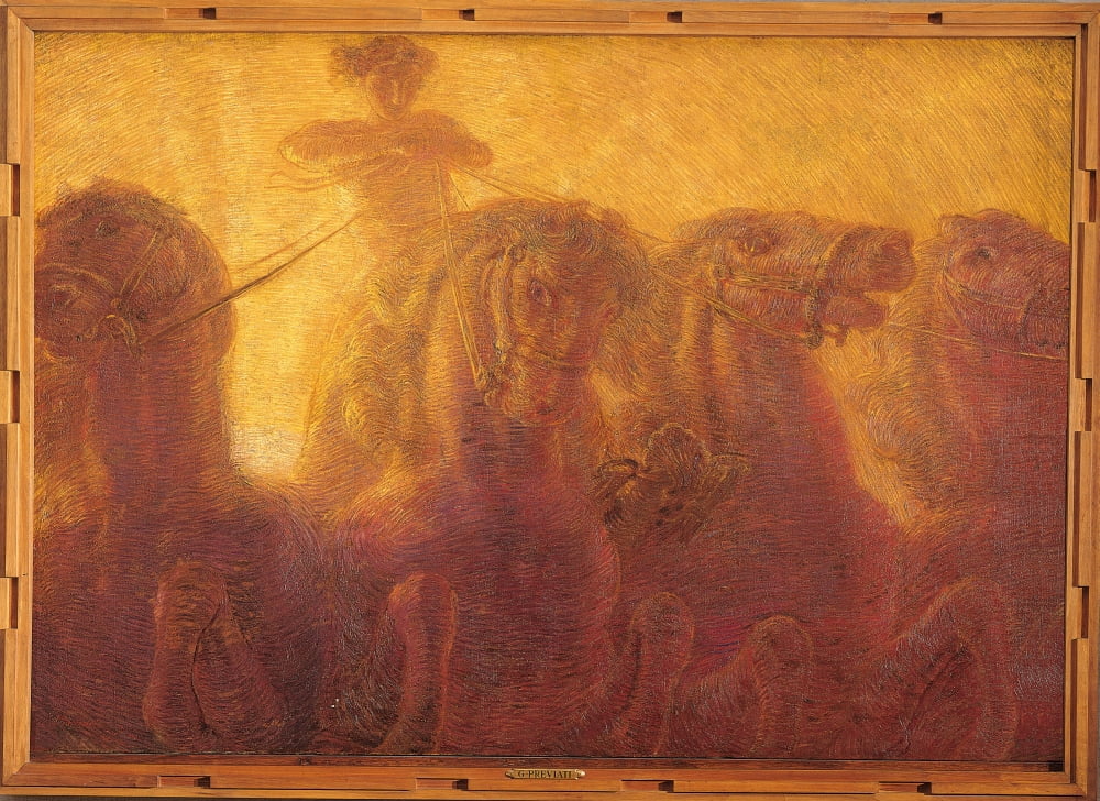 Triptych Of The Daytime The Chariot Of The Sun Canvas Art - (24 x 18)