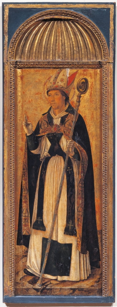Triptych Of The Virgin Canvas Art - (18 x 24)