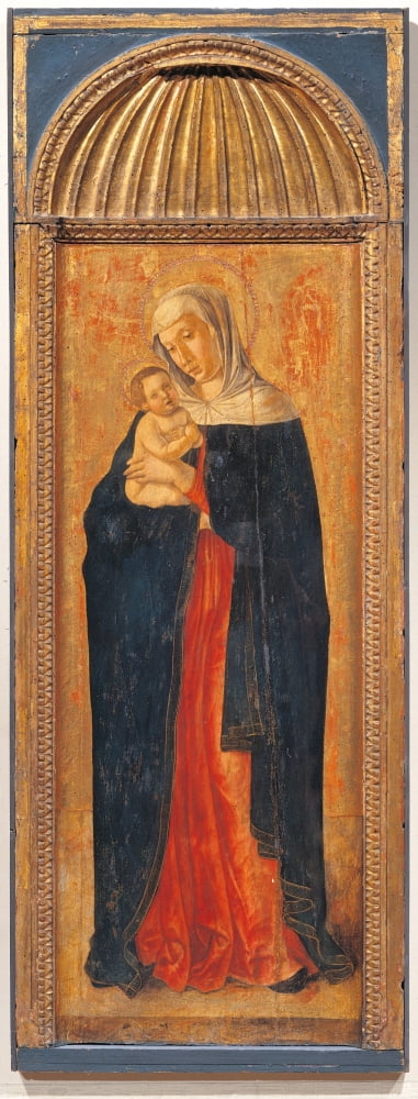 Triptych Of The Virgin Canvas Art -  (18 x 24)