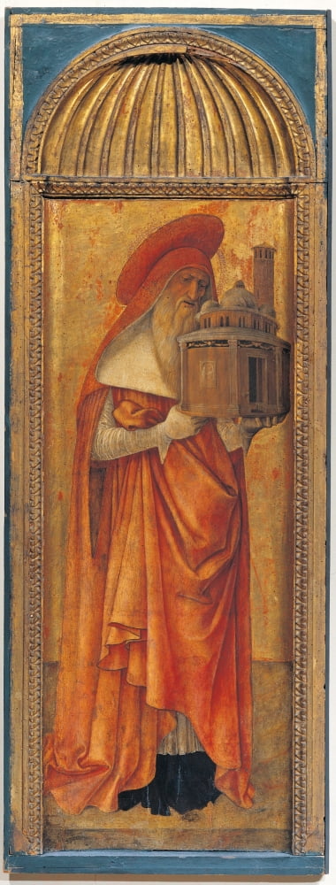 Triptych Of The Virgin Canvas Art - (18 x 24)