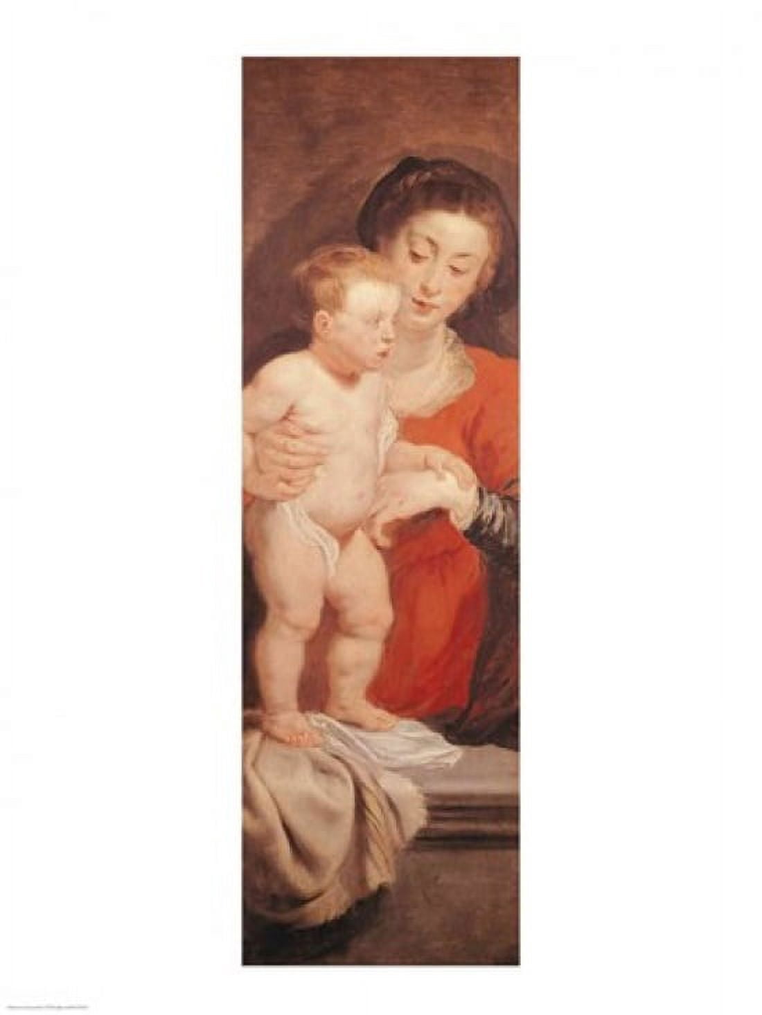 Triptych of Christ in the Straw Canvas Art - Peter Paul Rubens (18 x 24)