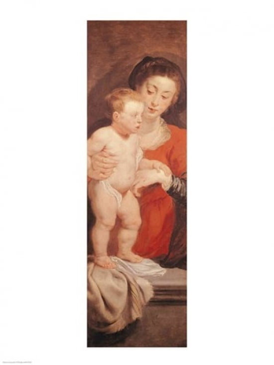 Triptych of Christ in the Straw Canvas Art - Peter Paul Rubens (24 x 36)