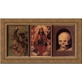 thumbnail image 1 of Triptych of Earthly Vanity and Divine Salvation 24x16 Gold Ornate Wood Framed Canvas Art by Memling, Hans, 1 of 2