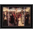 thumbnail image 1 of Triptych of Jan Crabbe 24x20 Black Ornate Wood Framed Canvas Art by Memling, Hans, 1 of 2