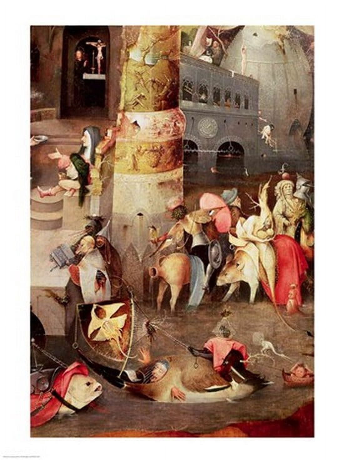 Triptych of the Temptation of St Anthony detail of the lower right hand side Canvas Art - Hieronymus Bosch (18 x 24)