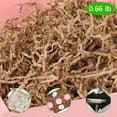 thumbnail image 1 of Tripumer 0.66 lb Shred Filler Basket Grass Crinkle Cut Paper great for Gift Wrapping Easter Gift Box Wrapping Packing Party Decoration Brown, 1 of 6