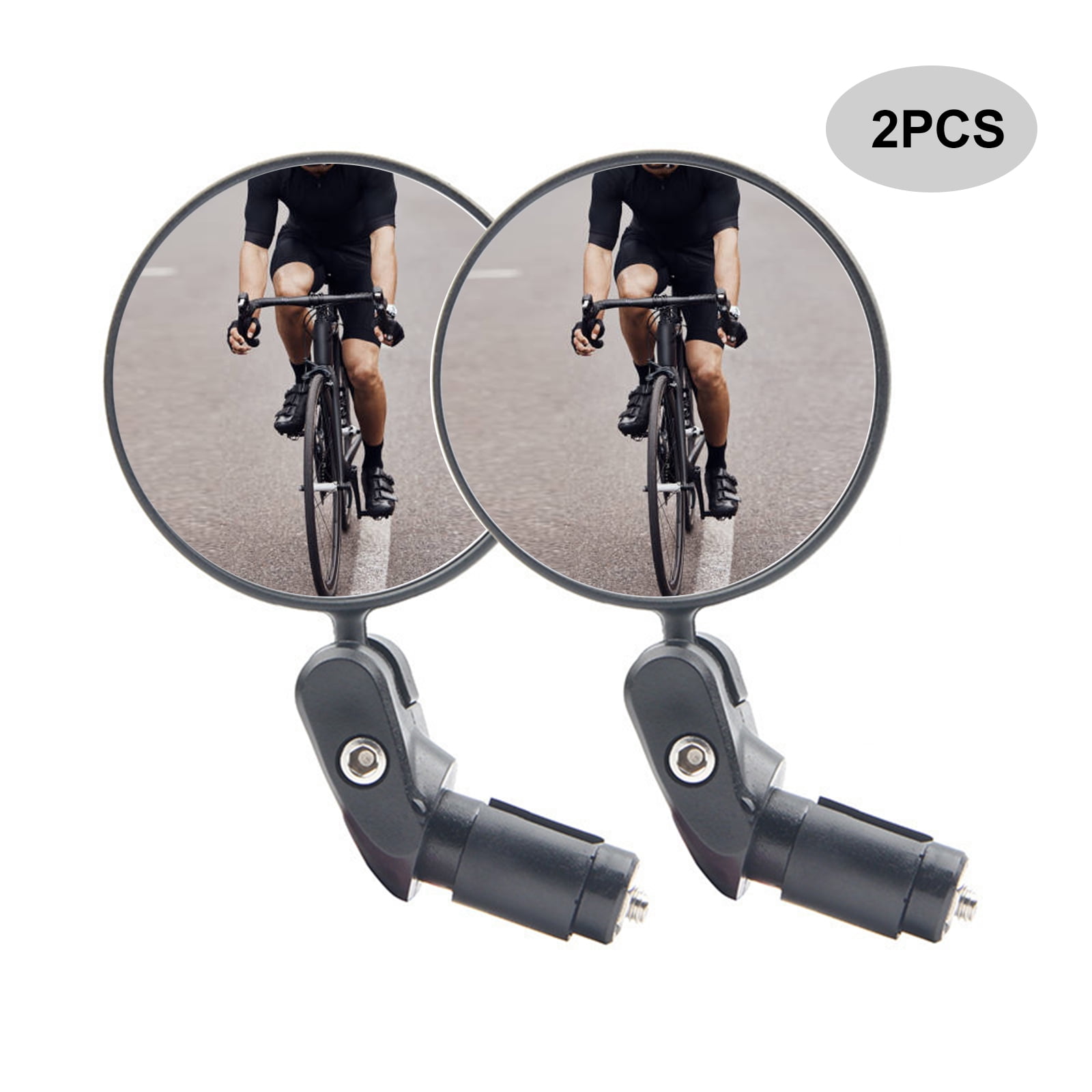 Tripumer 1 Pair Bike Rear View Mirror Bicycle Mirrors for Handlebar 360