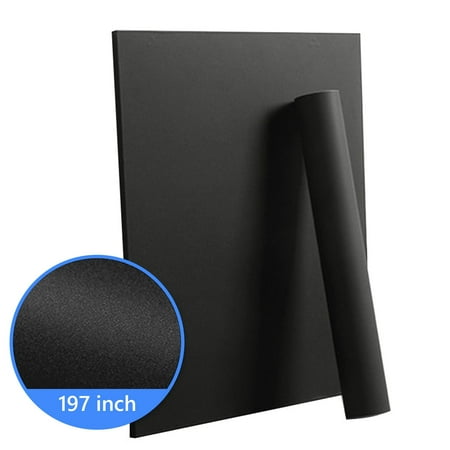 Tripumer 1 Roll Matte Peel and Stick Wallpaper 16 in x 197 in Matte Contact Paper for Kitchen Cabinet Wardrobe Black