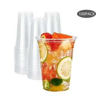 Plastic Cups With Lids And Straws, Disposable Cups For Iced Coffee,  Smoothie, Milkshake, Cold Drinks Clear - Temu Mexico