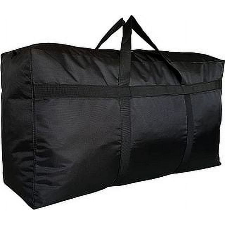 Extra Large Storage Bags Black Moving Bags Totes with Zippers for