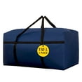 thumbnail image 1 of Tripumer 110L Extra Large Travel Duffel Bag Moving Bag Gear Organizer Foldable Weekender Bag with Double Handles for Overnight Camping DBlue - 1pcs, 1 of 8