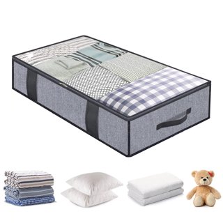 Portable Visual Clothes Storage Bag - Foldable Quilt Storage Box For  Wardrobe Sorting And Winter Quilt Storage - Temu