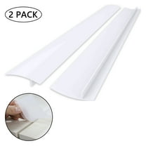 Tripumer 2 pack Silicone Stove Seam Covers 25inch Heat-Resistant, for Cooktop/Countertop/Oven/Washer/Dryer Leaks (White)