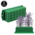 thumbnail image 1 of Tripumer 2 Pcs Rectangle Floral Foam Cage Holder Green Foam Cage Blocks for Fresh Flower Arrangements Decoration Wedding, 1 of 7
