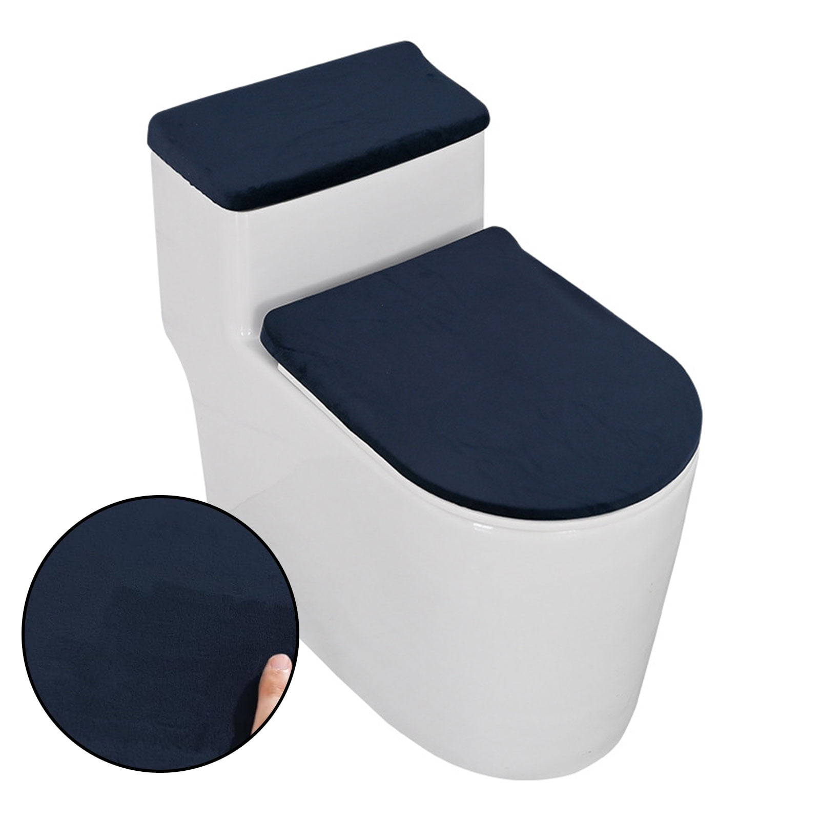 Tripumer 2 Pcs Toilet Lid Cover and Toilet Tank Lid Cover Toilet Tank