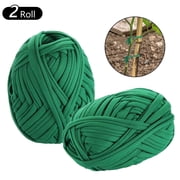 Tripumer 2 Roll Garden Tree Strap Stretchy Plant Support Tie Garden Twine Plant Tie Garden String for Plant Support Grow Green