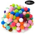 thumbnail image 1 of Tripumer 200 Pcs Pom Poms Pompoms Balls Multi color Balls for DIY Art Creative Crafts Decorations, 1 of 7