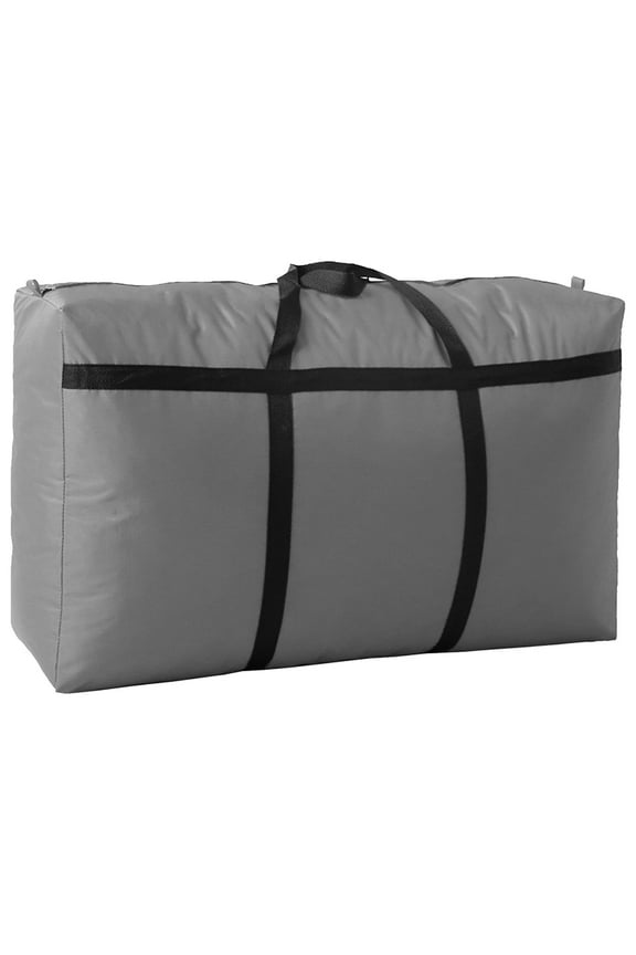 230L Extra Large Moving Bag Travel Luggage Bag Foldable Waterproof Storage Bag Double Zipper and Strong Handle Moving Available Grey