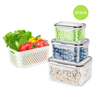 FAFWYP Plastic Food Storage Containers, Fresh Vegetable Fruit