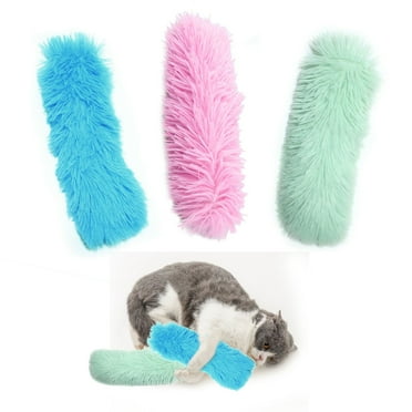 Tripumer 3pcs Cat Toys Cat Pillows 3 Colors Catnip Plush Toys Soft and Resistant Crinkle Sound Cat Kick Toys Indoor Cat Interactive Pillow Toys for Cats to Lick, Chase and Chew