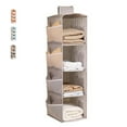 Tripumer 4Tier Shelf Hanging Closet Organizer and Storage Closet with