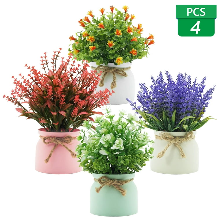 Artificial Plants & Flowers with Lights, Potted Fake Plants for Home hotsell Decor