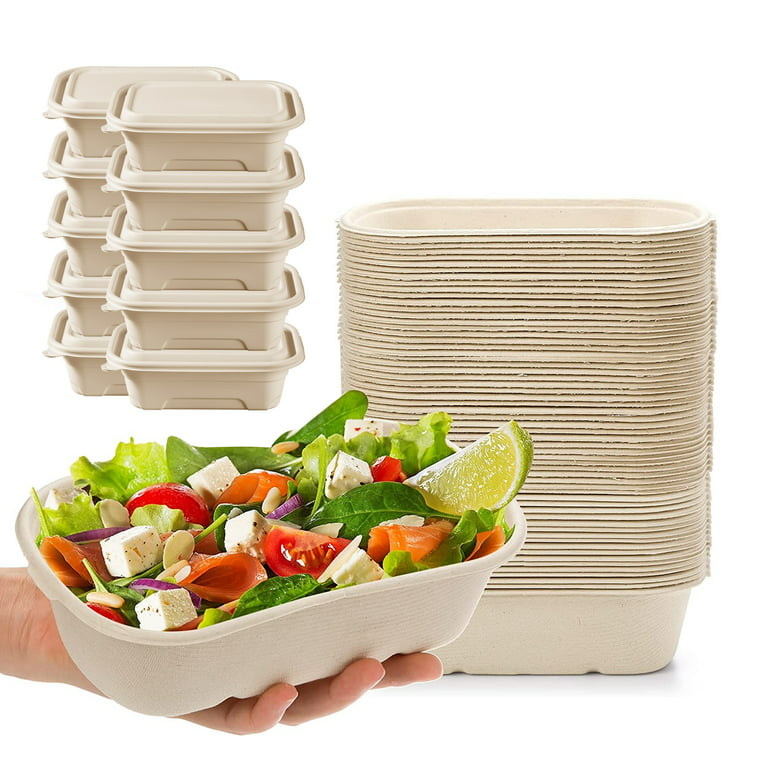 Meal Prep Food Containers Plastic Takeaway Microwave Storage