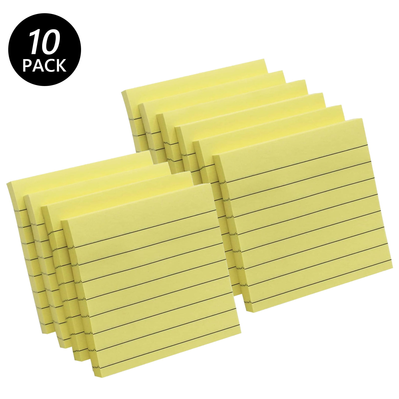 Tripumer 8 Pack Colored Lined Sticky Notes Ruled Self Sticky Note 3 x 3