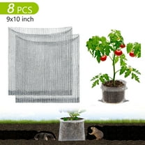 Tripumer 8 Pcs 1 Gallon Stainless Steel Root Guard Baskets Vole Gopher Plant Protectors for Spring Planting Berries Vegetables