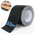 thumbnail image 1 of Tripumer Anti Slip Tape for Stairs Heavy Duty PVC Grip Tape 4 in x 33 ft Abrasive Tread Staircases Tape  Black, 1 of 8