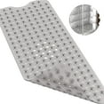 thumbnail image 1 of Tripumer Tub Shower Mat 40 x 16 inch Non Slip Tub Mats Shower Mats Extra Large Bathroom tub Mats with Drain Holes and Suction Cups Clear Grey, 1 of 5
