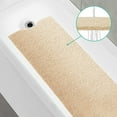 thumbnail image 1 of Tripumer Bathroom Tub Shower Mat Loofah Bathroom Mat PVC Shower Mat 16 x 40 inch Shower Mat Bathroom Tub Mat Non Slip Tub Mat Comfortable Textured Surface Waterproof Quick Drying Beige, 1 of 8