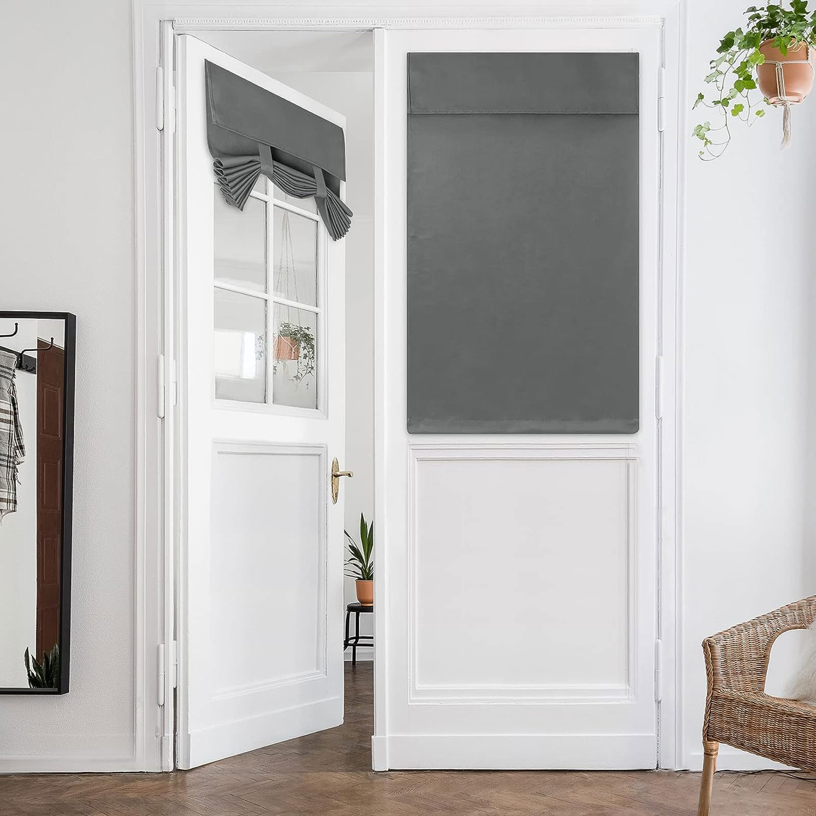 1 Panel Blackout Door Curtains Privacy French Door Curtains, Room