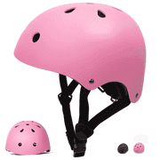 Tripumer Kids Bike Helmet Pink Toddler Helmet Ages 3-8 Years Old Boys Girls Childrens Adjustable Cycling Helmet Lightweight for Toddler to Youth