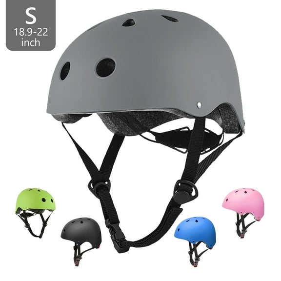 Tripumer Kids Bike Helmet Toddler Skateboard Adjustable Helmet for Boys Girls Ages 3-8 Years Gray