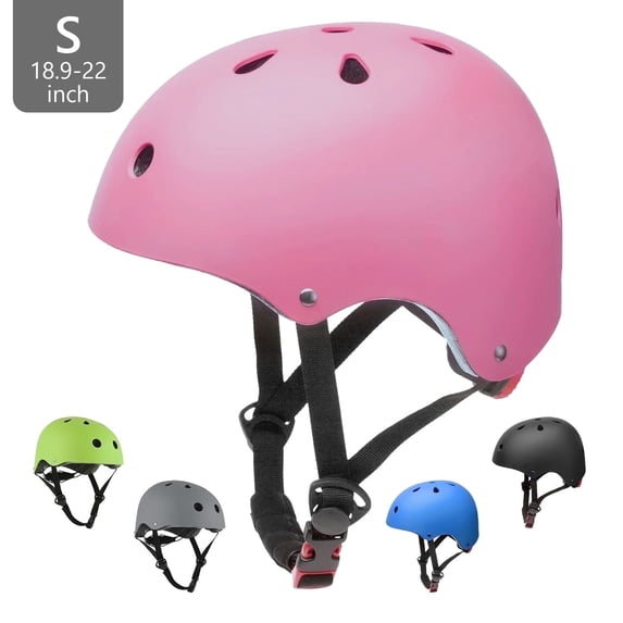 Tripumer Kids Bike Helmet Toddler Skateboard Adjustable Helmet for Boys Girls Ages 3-8 Years Pink