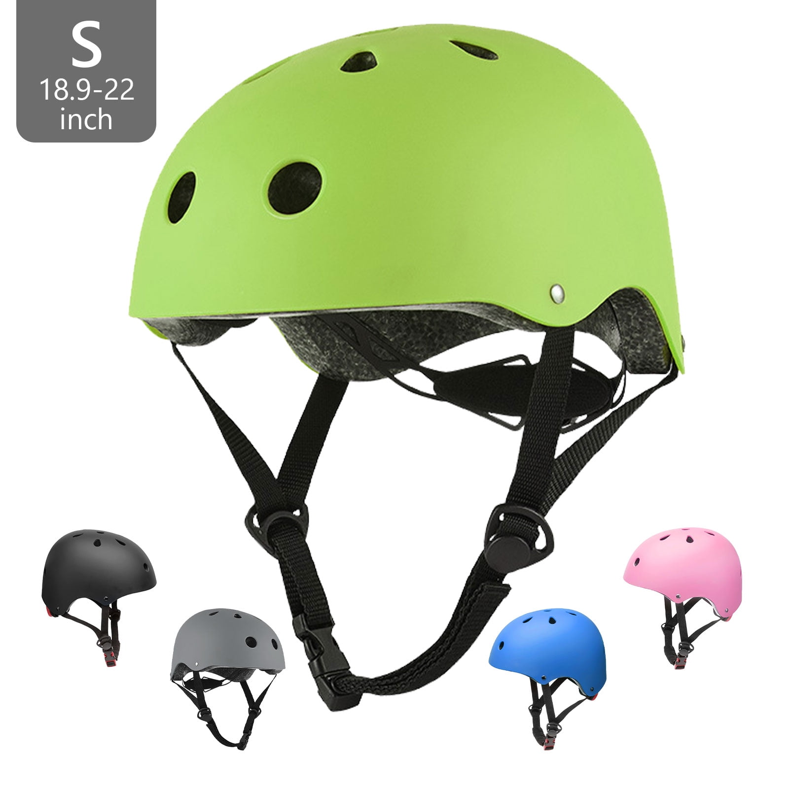 Tripumer Kids Bike Helmet Toddler Skateboard Adjustable Helmet for Boys Girls Ages 3-8 Years Fruit Green