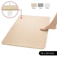thumbnail image 1 of Tripumer Loofah Bathroom Mat 16 x 24 inch PVC Shower Mats Textured Bathroom Mat Bathroom Tub Mat Shower Stall Mat Bathroom Essential Ultra Absorbent Efficient Draining Safe Comfort Beige, 1 of 8