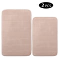 thumbnail image 1 of Hengbo Memory Foam Bathroom Rug Set 2 Piece 16x24 and 20 x 32 inch Bathroom Mats and Rugs Sets for Washroom Toilet Camel, 1 of 6