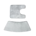 thumbnail image 1 of Tripumer Set of 2 Corner Shower Mats Bathroom Rugs U Shape Mats for Corner Shower Bath Light Gray, 1 of 8