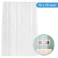 thumbnail image 1 of Tripumer Clear Shower Curtain 70 x 70 inch Plastic Shower Liner Waterproof Fabric for Bathroom, 1 of 7