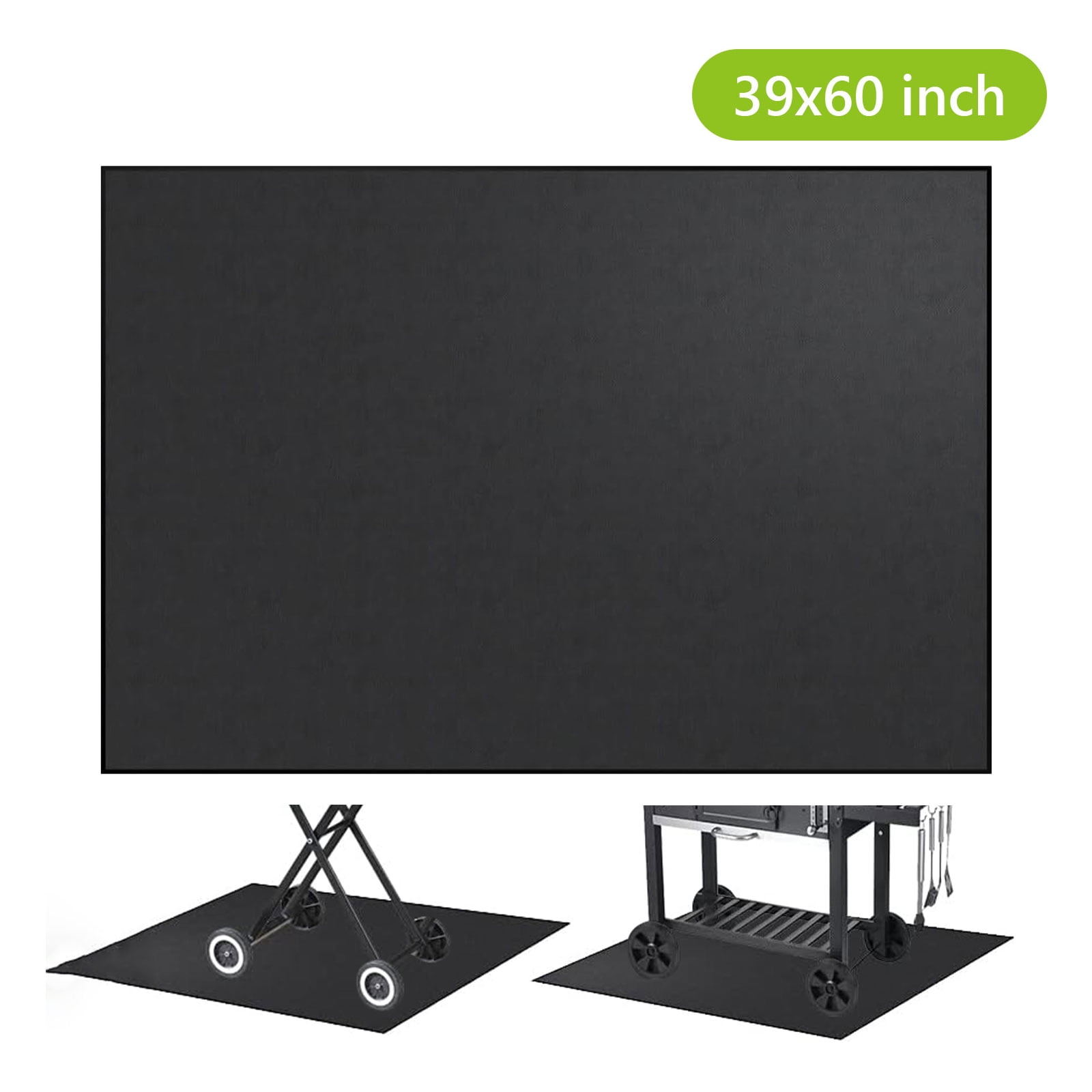 Tripumer Under Grill Mat Grill Mats for Outdoor 39 x 60 inch Fireplace