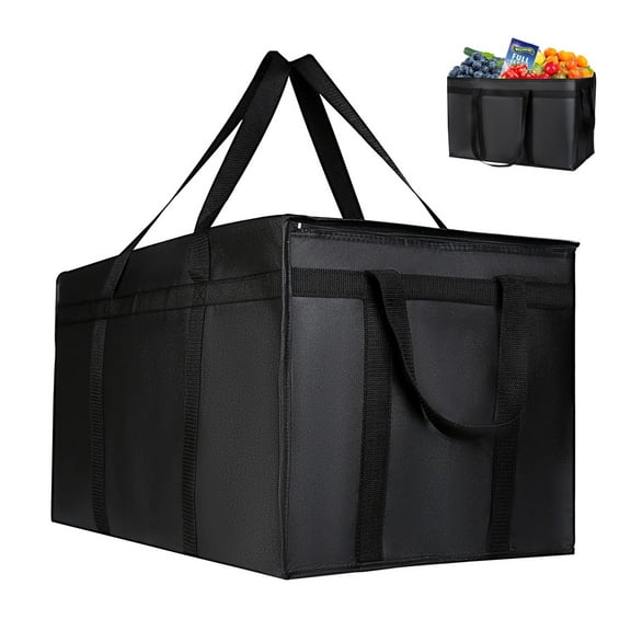 Tripumer XXXL Insulated Cooler Bag Insulated Leak Proof Aluminum Foil Insulated Pouch Reusable Food Delivery Bag for Food and Grocery Shopping 78L
