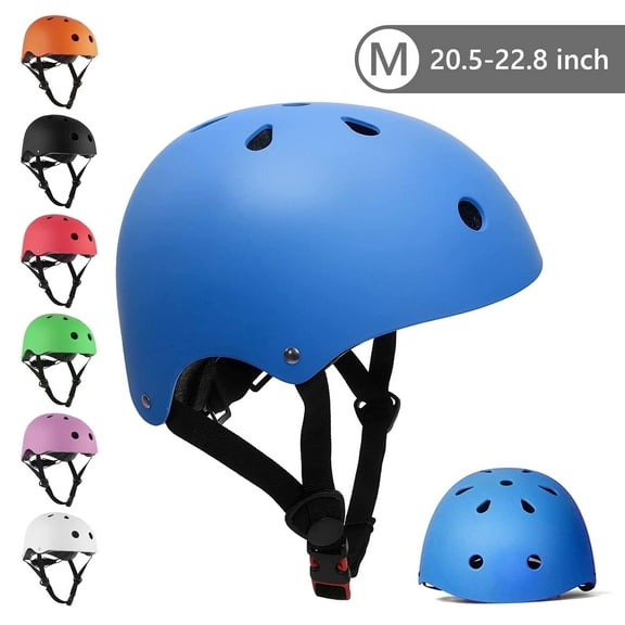 Tripumer Youth Bike Helmet Boys Girls Scooter for 9 -15 Years Skateboard Adjustable Helmet Blue