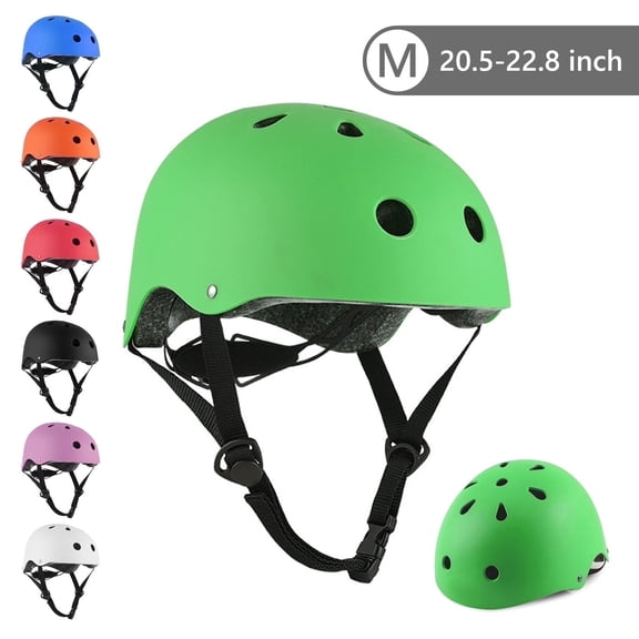 Tripumer Youth Bike Helmet Boys Girls Scooter for 9 -15 Years Skateboard Adjustable Helmet Green