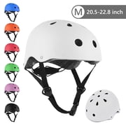 Tripumer Youth Bike Helmet Boys Girls Scooter for 9 -15 Years Skateboard Adjustable Helmet White