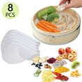 thumbnail image 1 of Tripumer 8 Pcs Silicone Steamer Liners Reusable Steamer Mesh Mats Dim Sum Mesh Silicone Steamer Mat for Home Kitchen or Restaurant, 1 of 7