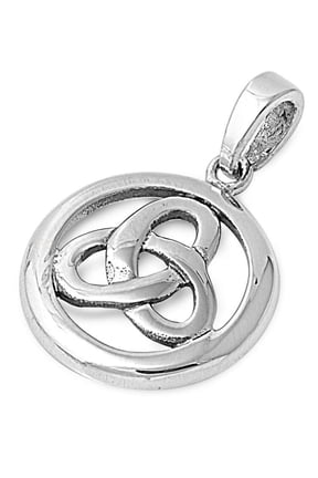 Triquetra Infinity Pendant Sterling Silver